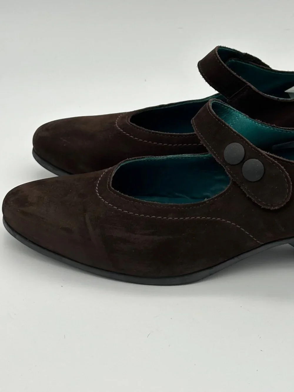 Arche Brown Suede Mary Jane Wedge Shoes EU 40 US 9